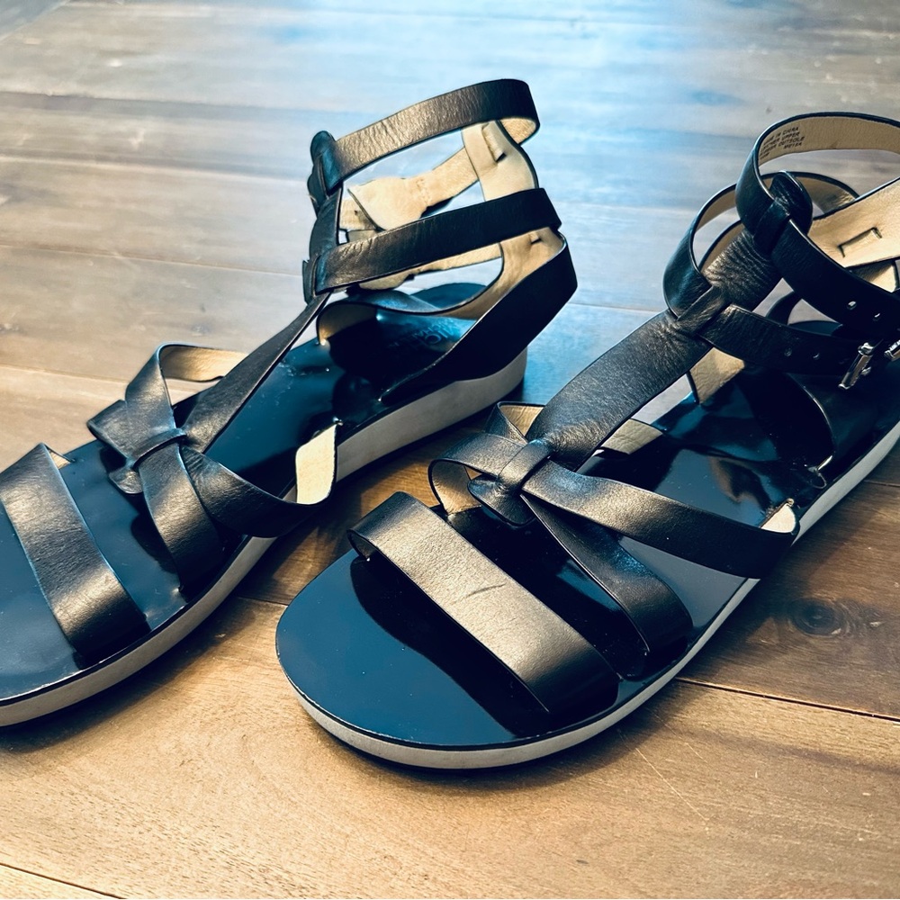 Black Gladiator Sandals